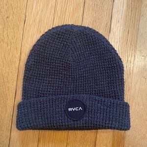 RVCA 100% acrylic gray knit beanie cap